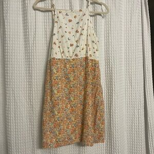 floral halter top dress